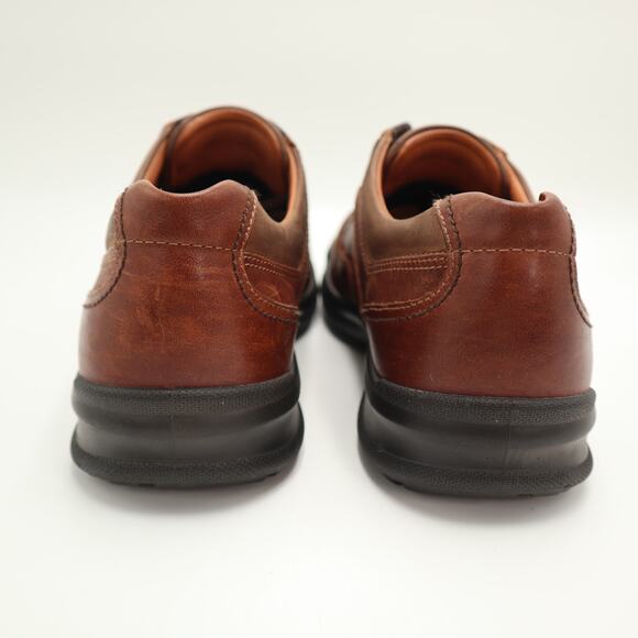 Ecco Howell Tie Sneakers Shoes Brown Leather Walking Mens Size 12 US 46 EU main image 7